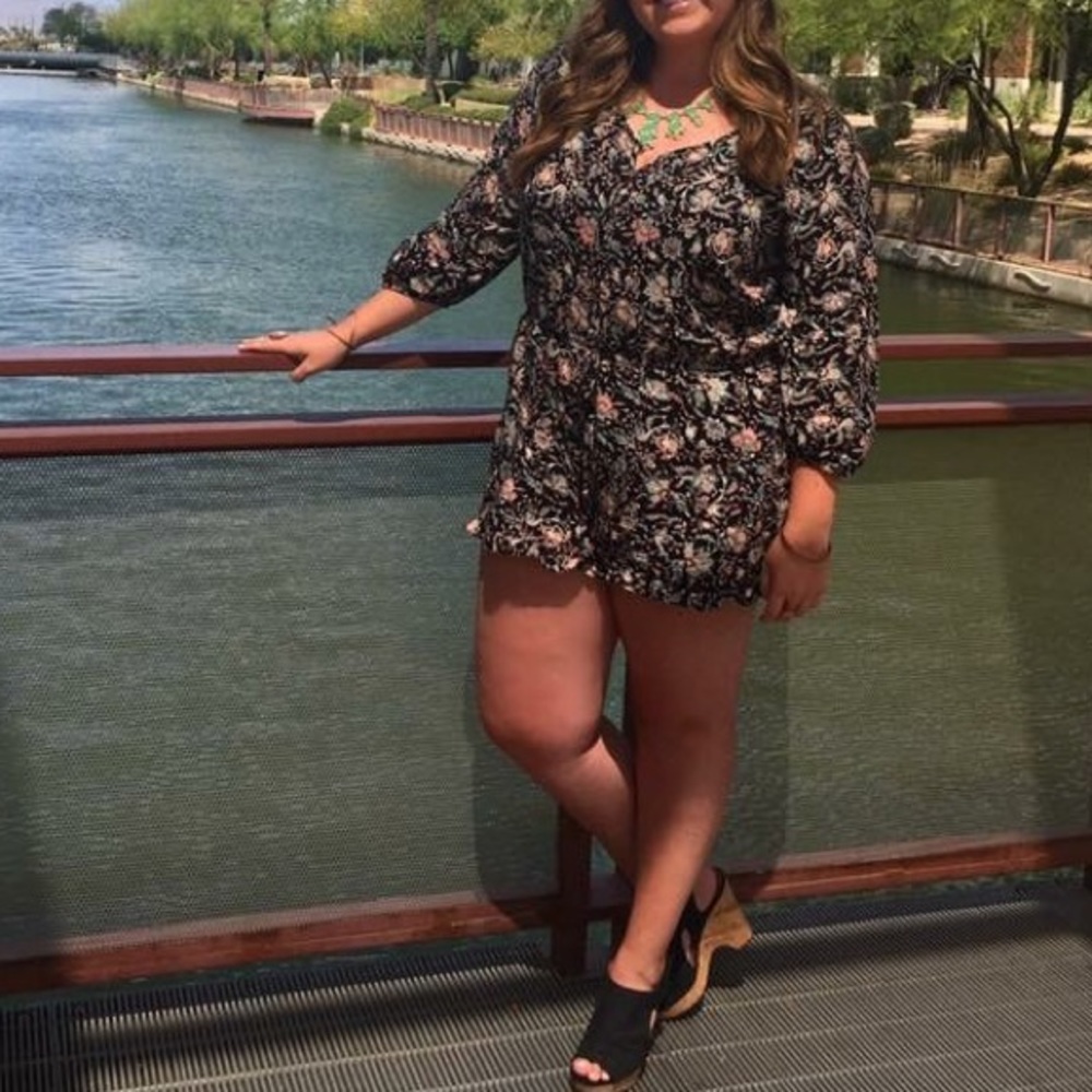 Paisley print romper